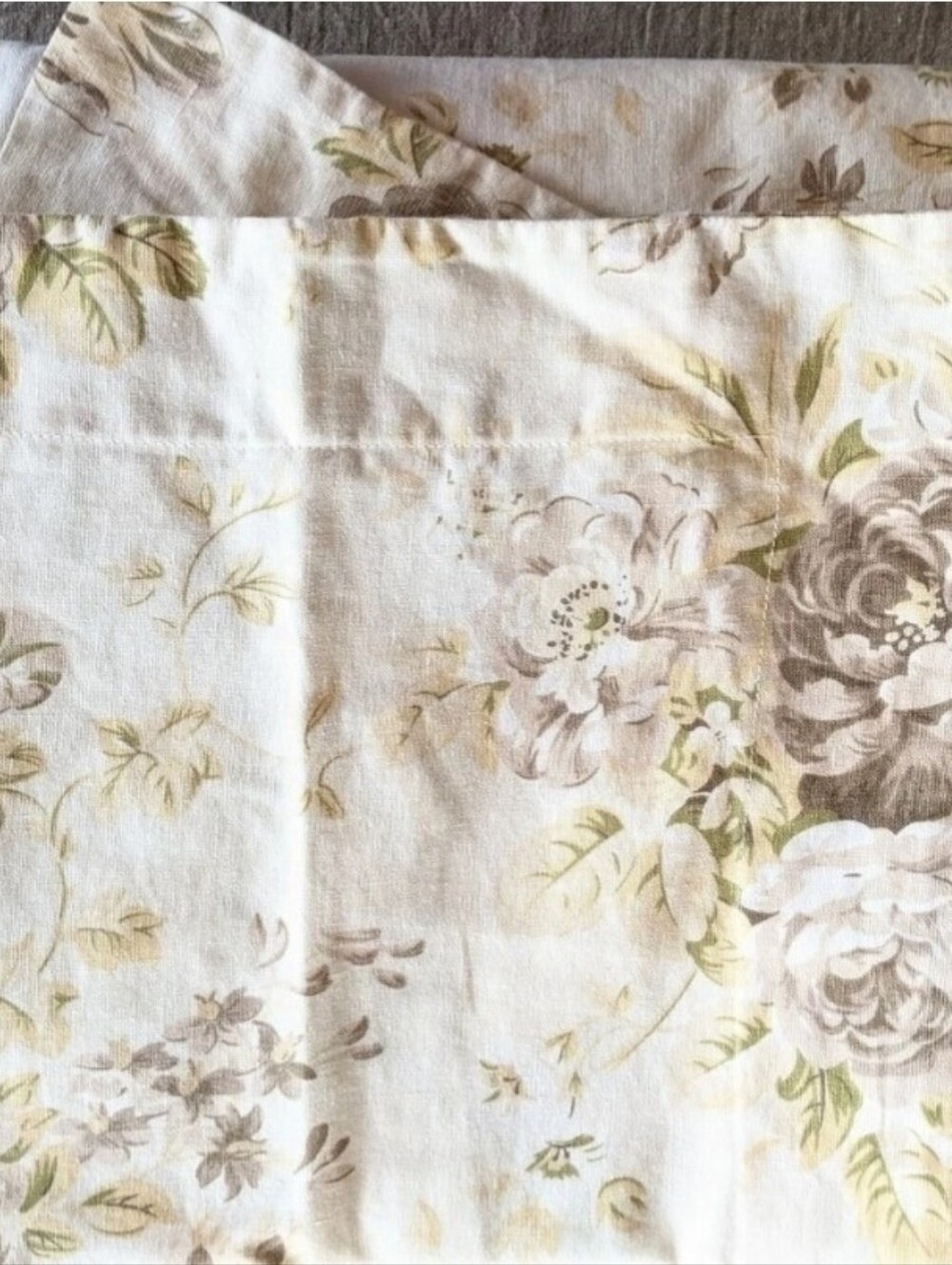 3pc Pottery Barn Hayden Floral Linen Blend Floral Full/Queen Duvet & 2 Shams